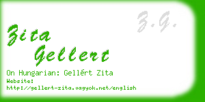 zita gellert business card