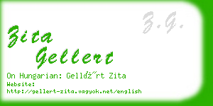 zita gellert business card